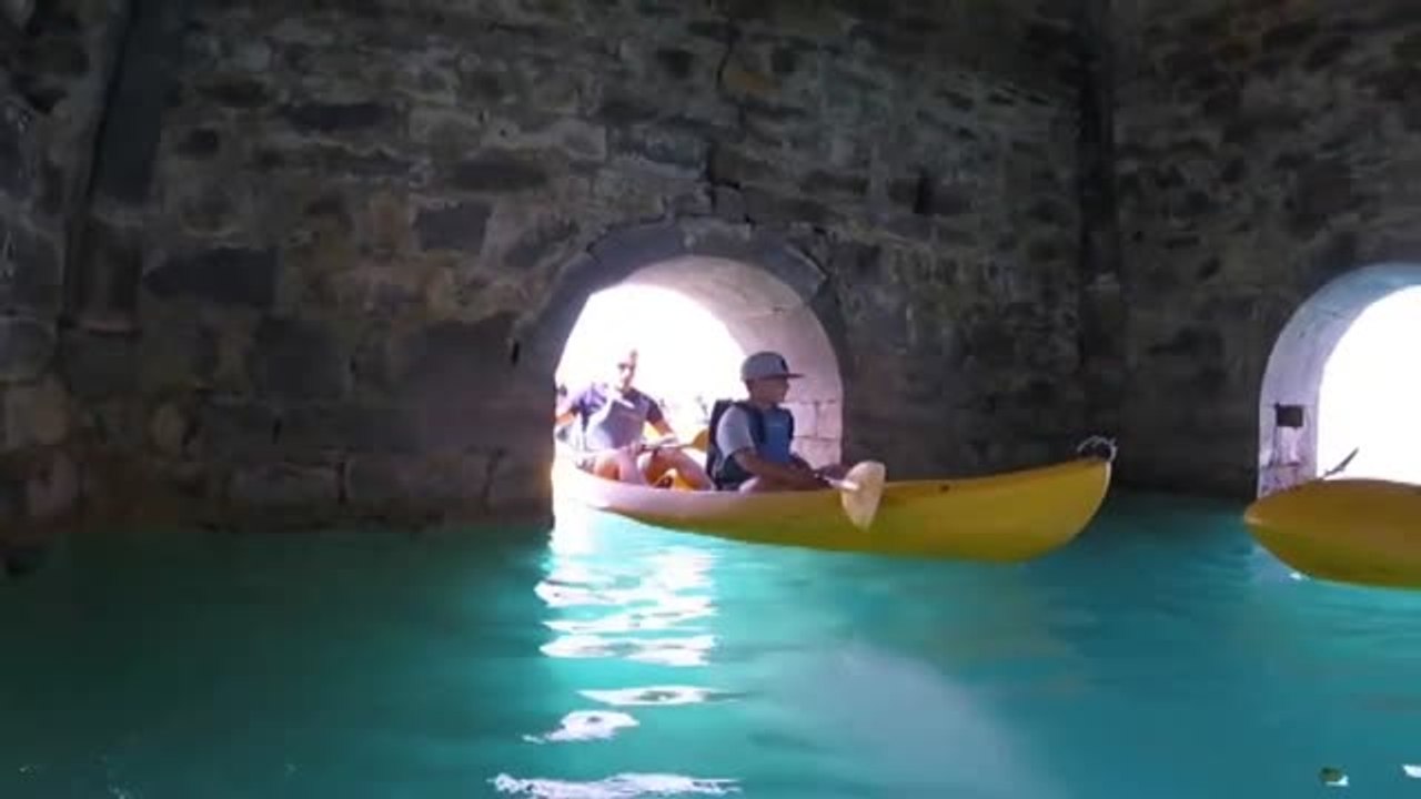 El embalse de Mediano, en Huesca, vive sus horas más bajas