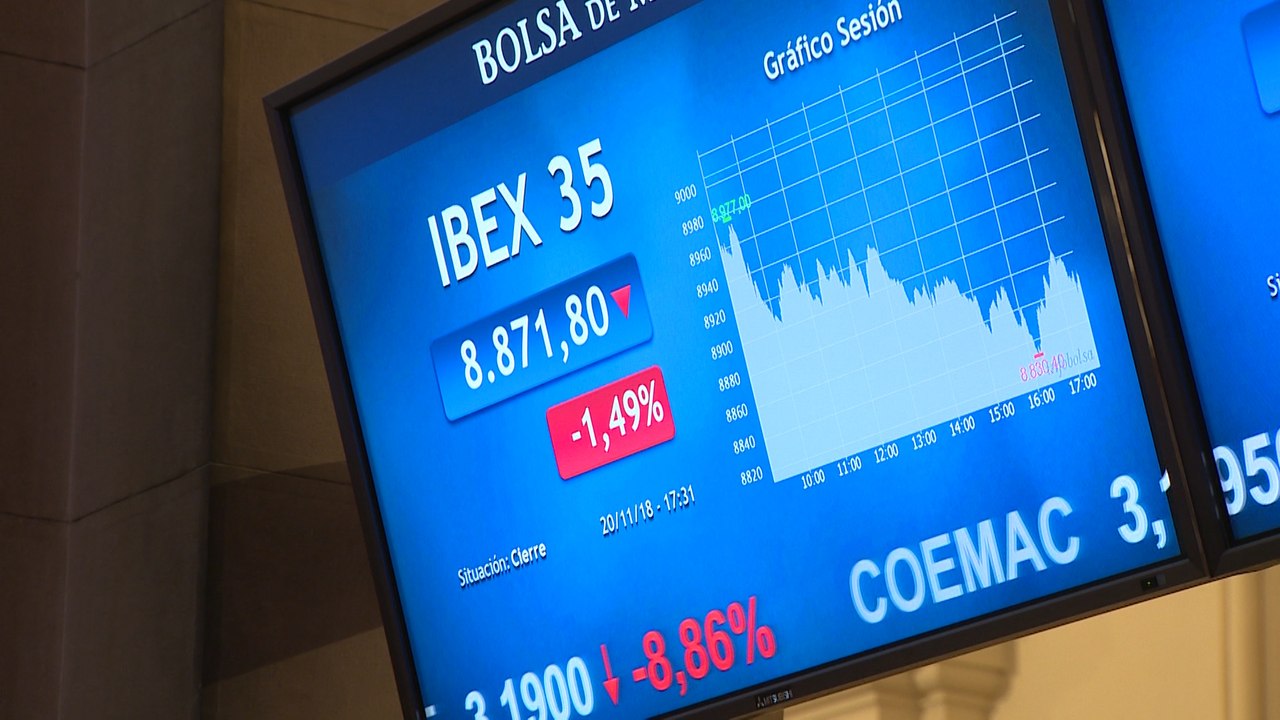 El Ibex 35 cierra con su mayor caída en cinco semanas