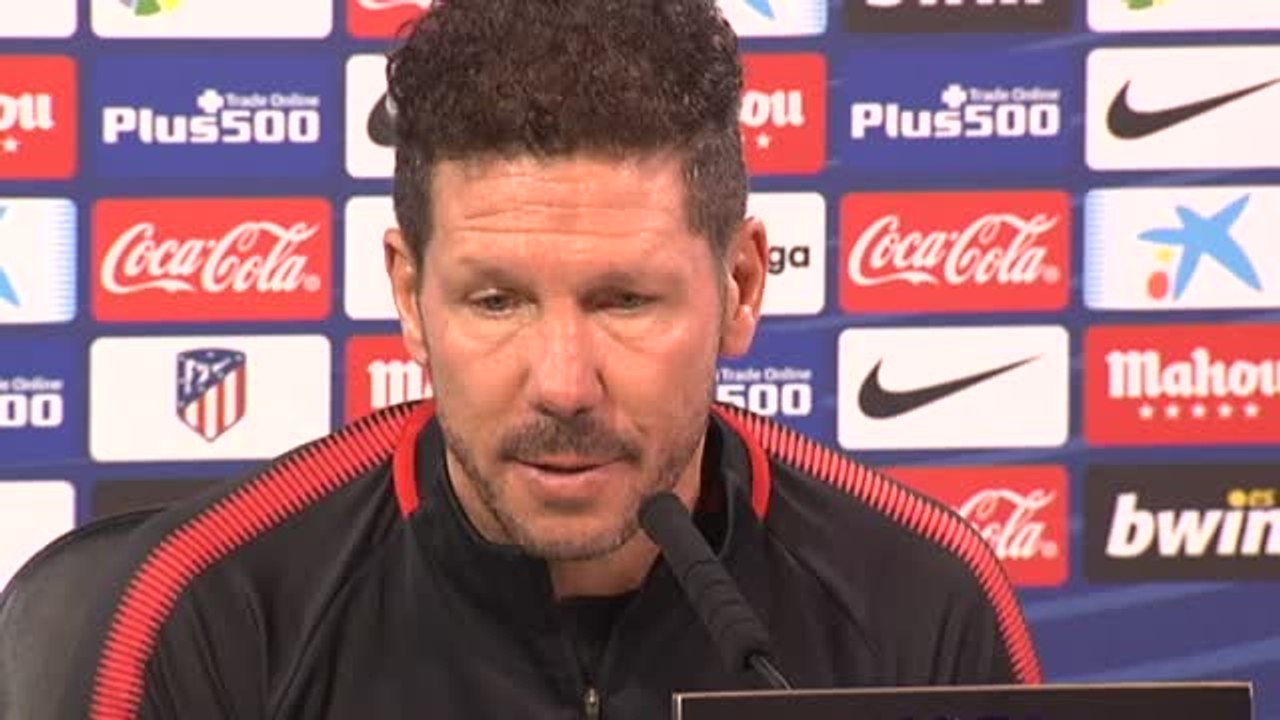Simeone: "A la afición hay que mandarle hechos, no palabras"