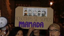 Concentración en Sevilla en apoyo a la víctima de 'La Manada' bajo el lema 