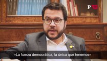 Entrevista Pere Aragonès fuerza democrática