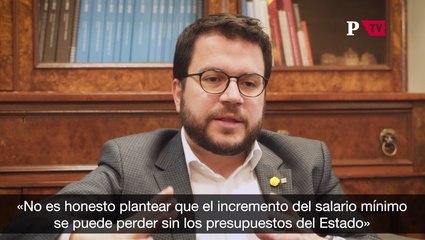 Descargar video: Entrevista Pere Aragonés presupuestos