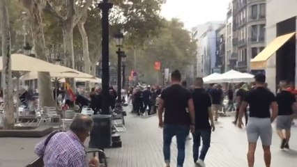 Download Video: Detenidos 21 ultras por la pelea del pasado 12 de octubre en Barcelona tras la manifestación por la unidad de España