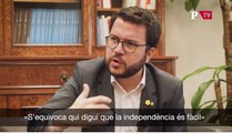 Entrevista Pere Aragonès independència fàcil