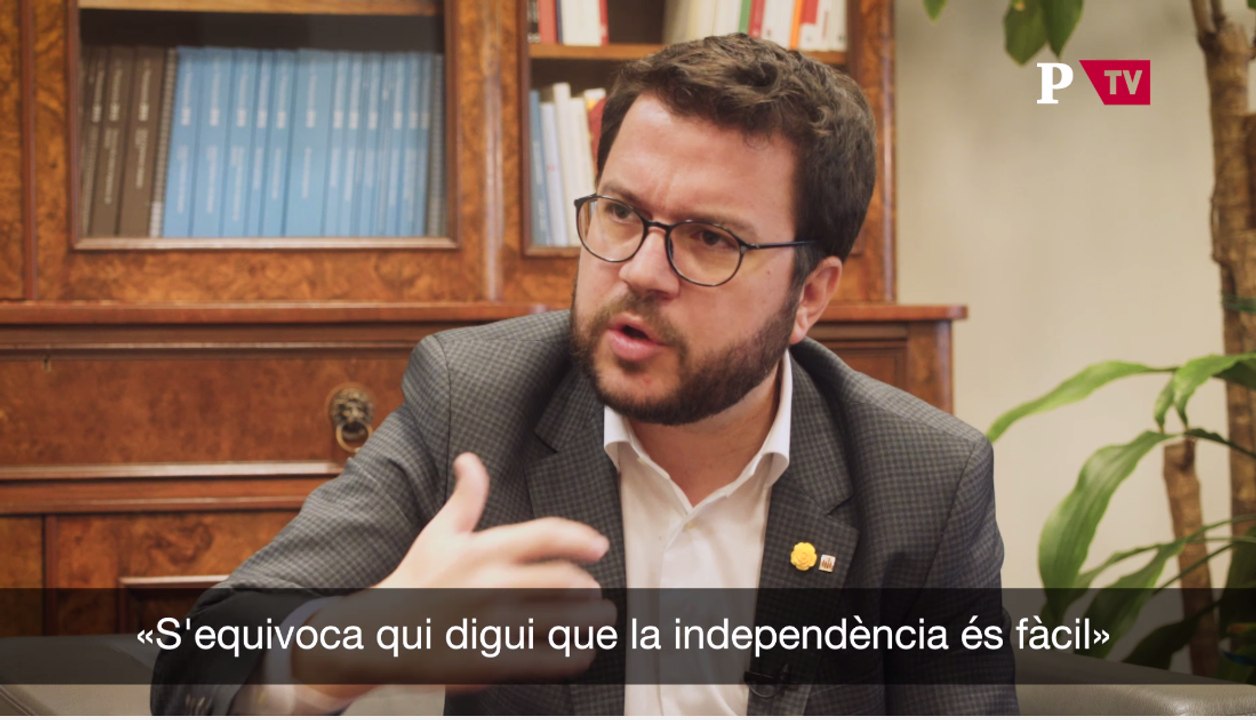 Entrevista Pere Aragonès independència fàcil