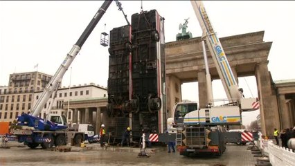 Una obra de arte en Berlín denuncia la guera en Siria