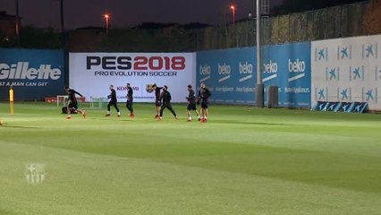 Download Video: El Barça entrena mirando a Leganés