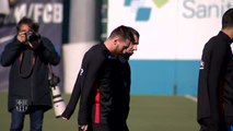 Messi y Rakitic, novedades en el entrenamiento del Barça