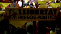 Acto de apoyo a los Jordis en el paraninfo de la Universidad de Barcelona