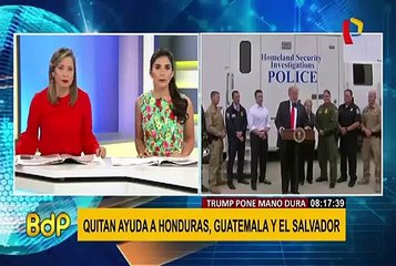 Donald Trump suspendió ayuda para Honduras, Guatemala y El Salvador