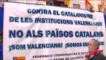 Manifestación en Valencia contra el soberanismo catalán