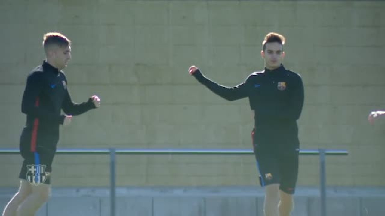 Sesión bajo mínimos en la Ciudad Deportiva del Barça