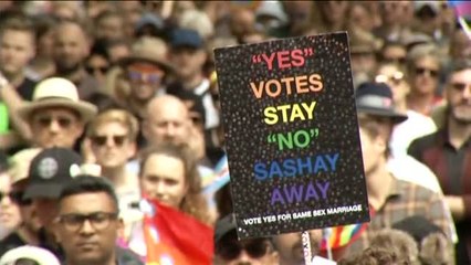 Masiva manifestación en Australia a favor del matrimonio homosexual