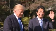 Trump llega a Japón, primera parada de su gira asiática