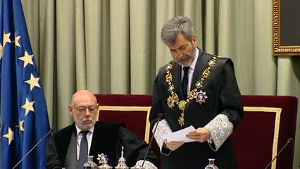 Lesmes apela a la "responsabilidad" de quienes ejercen "funciones públicas" para mantener el Estado de Derecho