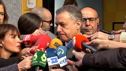 Urkullu, respecto al conflicto catalán: "hay tiempo todavía hoy para conseguir la solución"