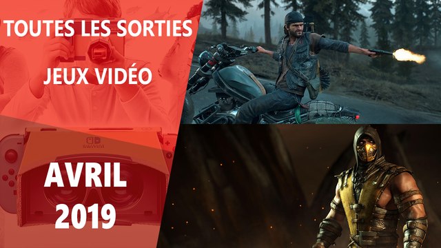 Calendrier des sorties jeux vidéo avril 2019