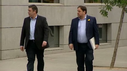 Los exconsellers del Govern llegan a la Audiencia Nacional