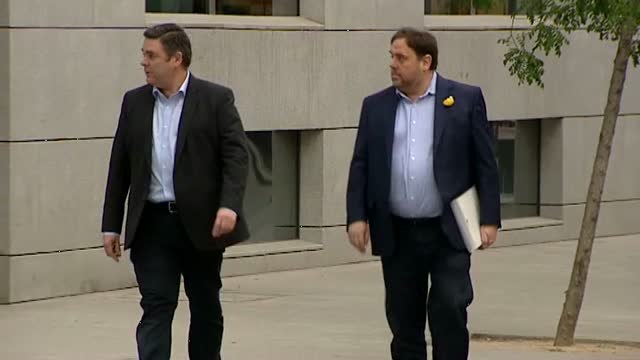 Los exconsellers del Govern llegan a la Audiencia Nacional