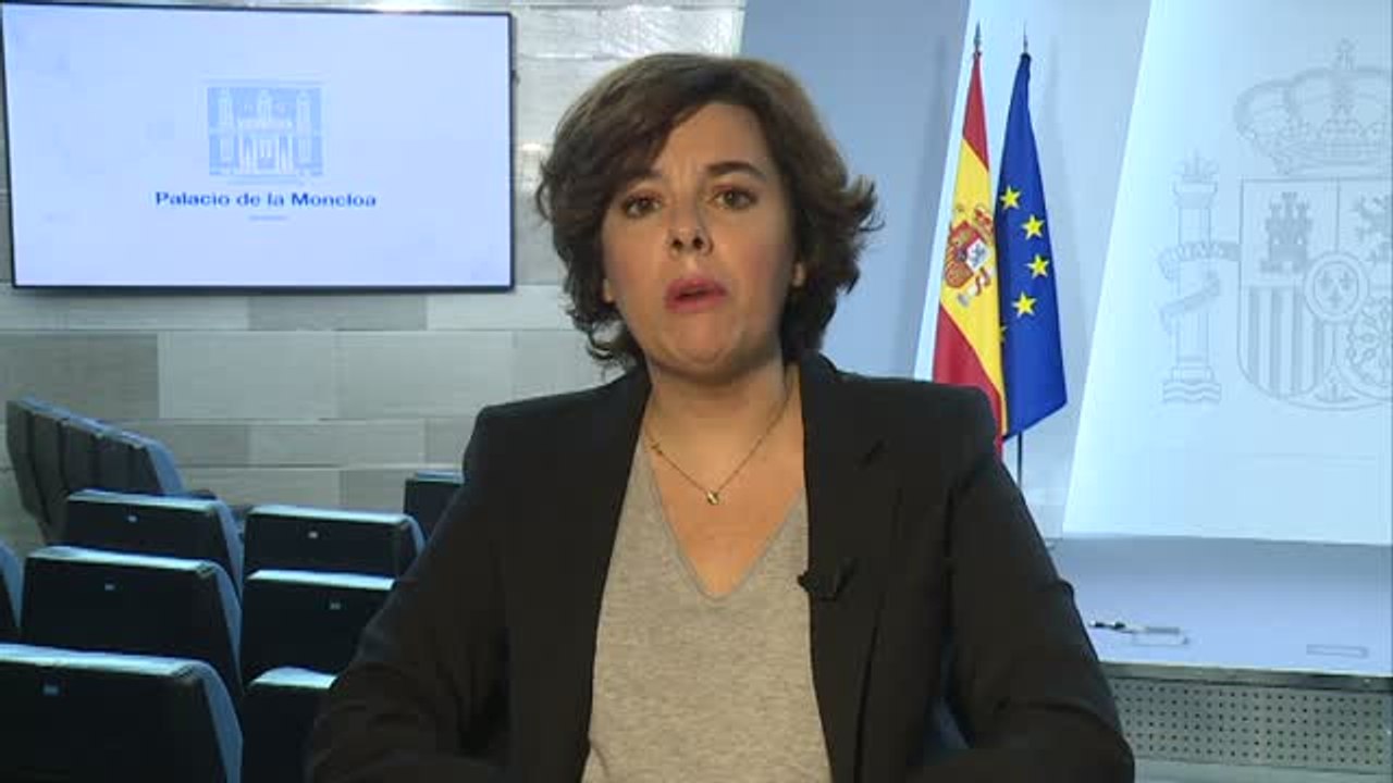 Sáenz de Santamaría sobre el acuerdo del 155: "El Senado tiene capacidad para valorar las circunstancias que se vayan produciendo"