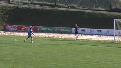 Yeray sigue con su plan de recuperación en Lezama