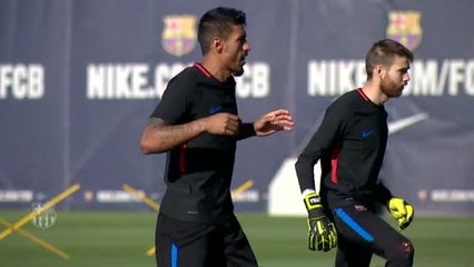 El FC Barcelona prepara su visita a San Mamés