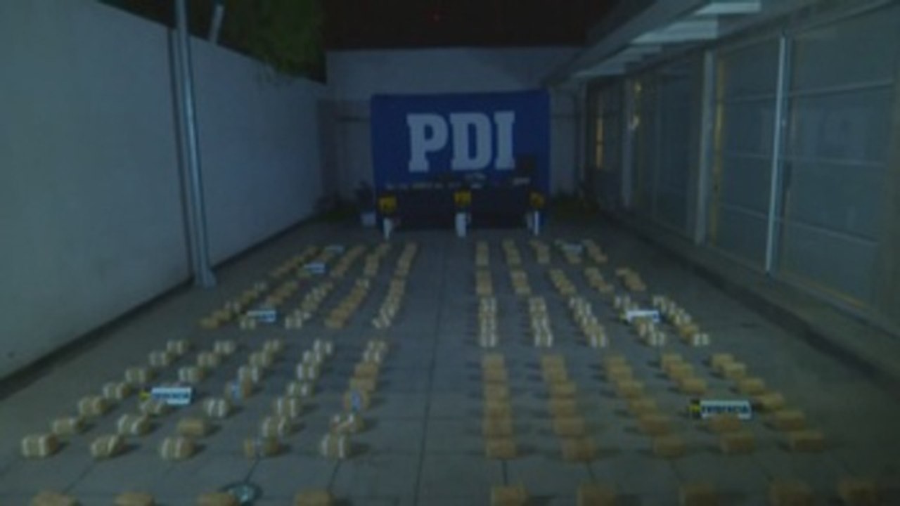 Autoridades chilenas incautan 262 kilos de cocaína base