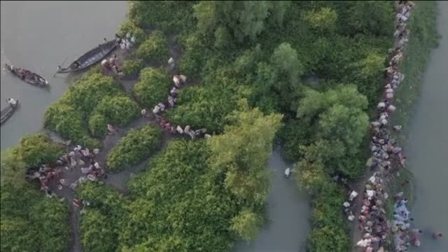 El éxodo forzoso de los rohingyas de Myanmar, a vista de dron