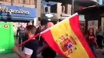 Pepe Herrero, durante las agresiones ultra en la Diada del País Valencià