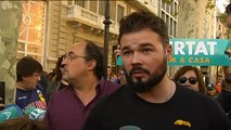 Rufián acusa a PP, PSOE y Ciudadanos de formar un 
