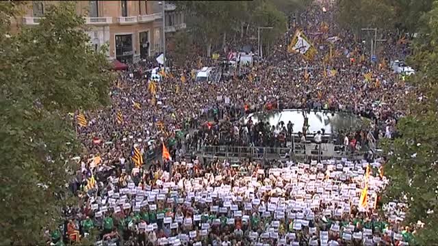 El anuncio del 155 condiciona la manifestación por 'los Jordis' en Barcelona