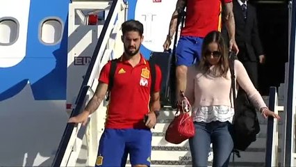 La selección española aterriza en Madrid