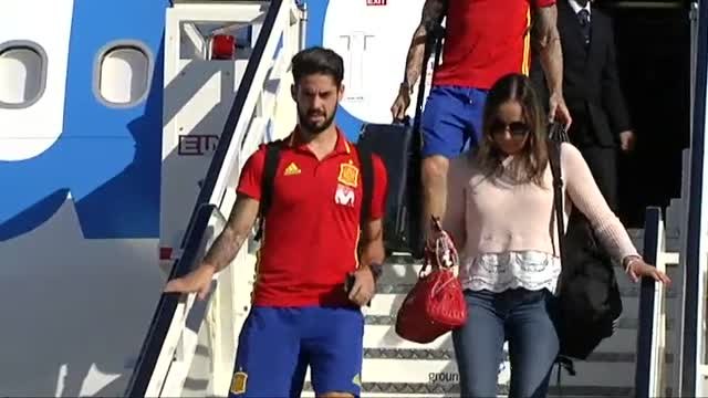 La selección española aterriza en Madrid