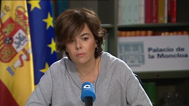 Sáenz de Santamaría: Esa declaración de independencia no tendrá ningún efecto y el Gobierno tomará todas las medidas necesarias