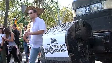 Tractorada a favor de la DUI