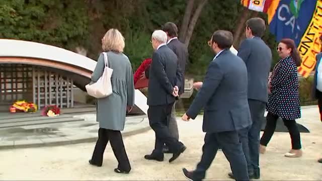 Abucheos al PSC en el homenaje por el 77 aniversario del fusilamiento de Lluis Companys