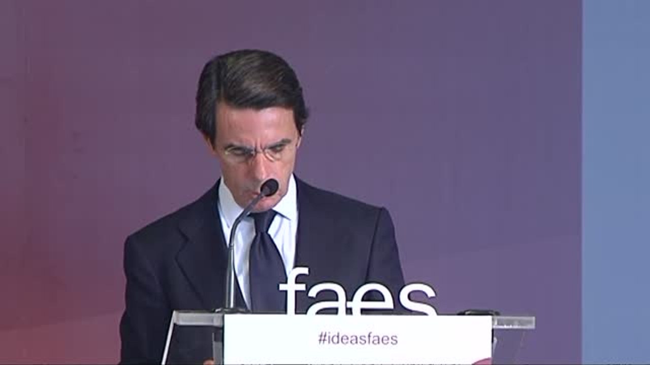 Aznar: "Los secesionistas han interpretado los silencios como síntomas de debilidad y no como muestras de prudencia"