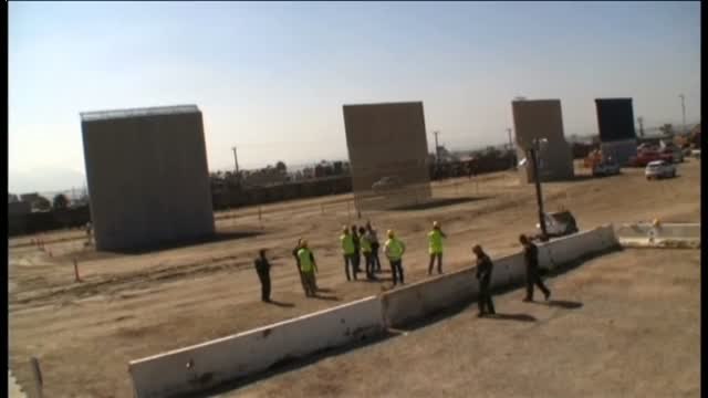 Muestran los prototipos del muro que Trump quiere construir entre EEUU y México