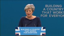 El abrupto discurso de May en el congreso del partido conservador