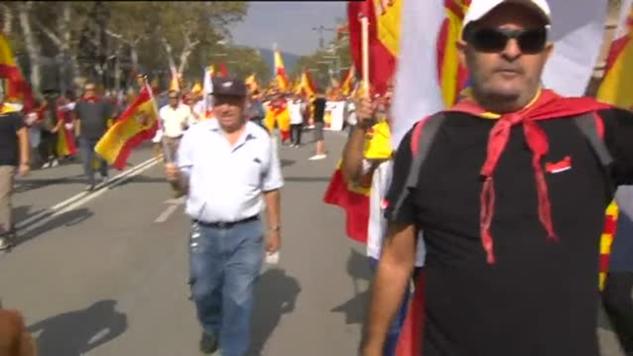 'Cataluña sí, España también' es el lema de la manifestación de Barcelona en el 12 de octubre