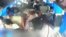 Impactante accidente de un autobús en China captado por cámaras de seguridad