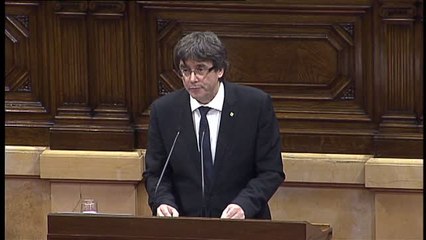 Puigdemont: "Esto no es una opinión personal, sino el resultado del 1 de octubre"