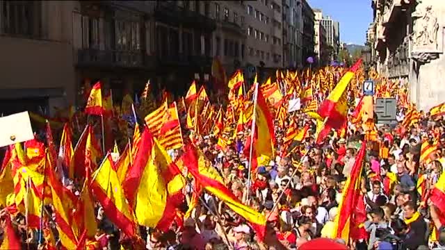 El día después de la mayor manifestación en Barcelona por la unidad de España
