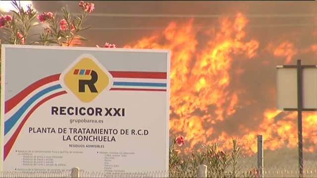 Grave incendio en una planta de reciclaje en Córdoba