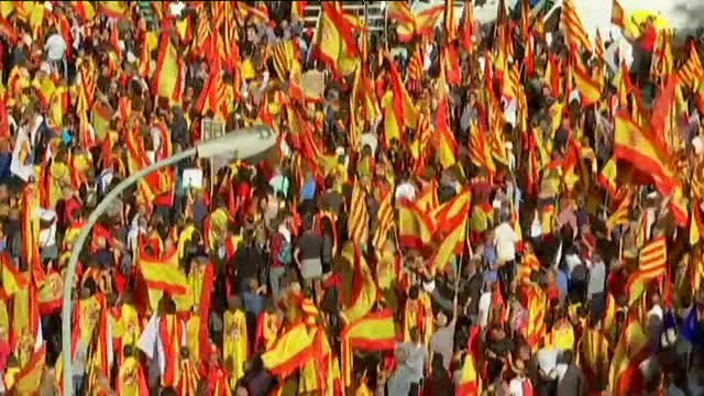 Arranca en Barcelona la manifestación por la unidad de España