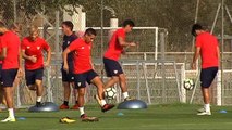 El Sevilla se prepara para su encuentro contra el Athletic