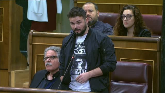 Rufián a Catalá: Deje de detener a gente frente a sus hijos simplemente por sus ideas