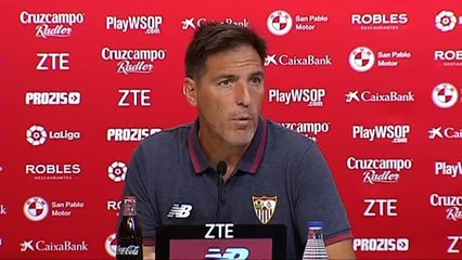 Berizzo: "No hay que ser muy listo para saber que en Sevilla a las cuatro hace calor"