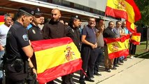 Comisarías de toda España se concentran en apoyo a sus compañeros desplazados a Cataluña