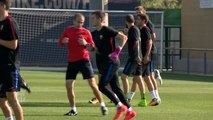 Piqué y Ter Stegen, novedades en el entrenamiento del Barça
